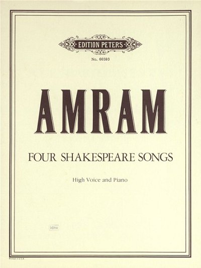 D. Amram: Shakespeare Songs