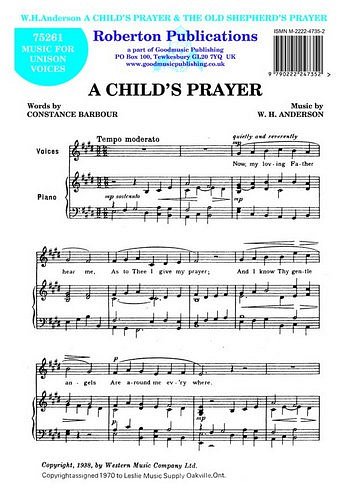 Child's Prayer Old Shepherd's Prayr, Ch (Chpa)