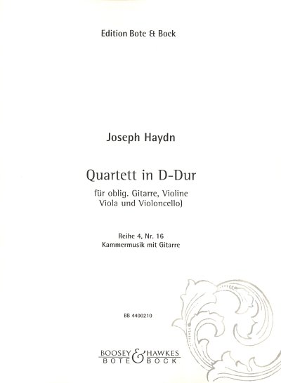 J. Haydn: Quartett D-Dur Gitarre Bibliothek Gb 16