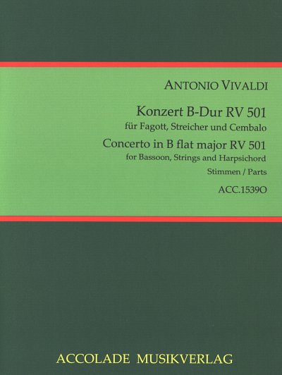 A. Vivaldi: Konzert fuer Fagott, Streicher und cont (Stimmen