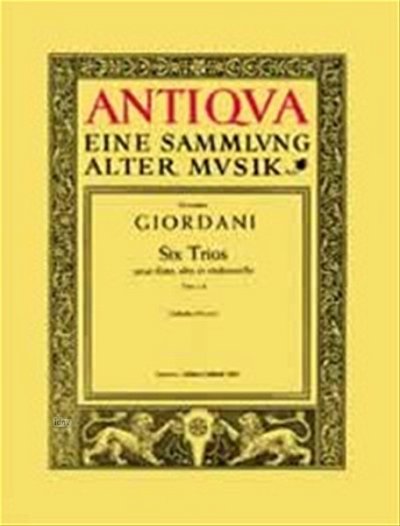 T. Giordani: 6 Trios op. 12 , FlVaVc (Part.)