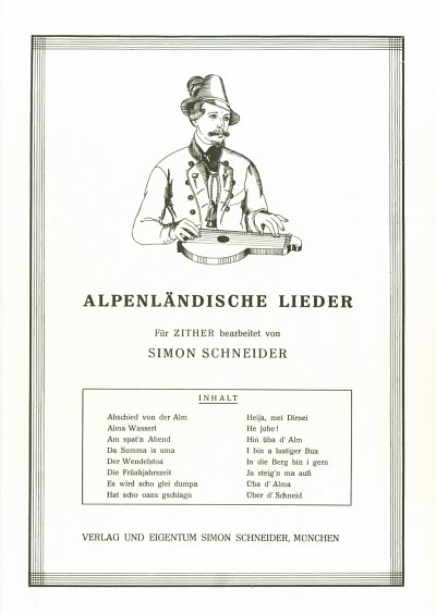 Alpenländische Lieder, Zith