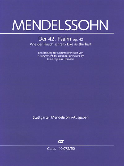 F. Mendelssohn Barth: Wie der Hirsch sch, 5GesGchKoO (Part.)