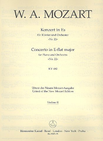 W.A. Mozart: Konzert Nr. 22 Es-Dur KV 482, KlavOrch