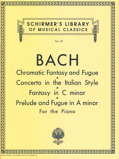 AQ: J.S. Bach: Chromatic Fantasy And Fugue, Klav (B-Ware)
