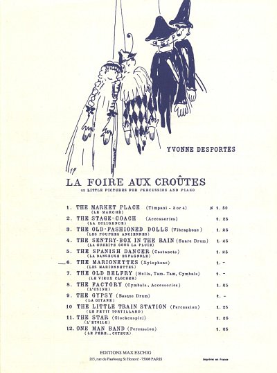Y. Desportes: Foire N6Xylophone (Les Marionnettes (Part.)