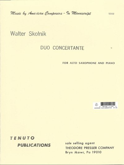 W. Skolnik: Duo Concertante, ASaxKlav