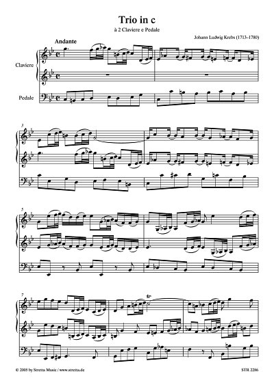 DL: J.L. Krebs: Trio in c a 2 Claviere e Pedale