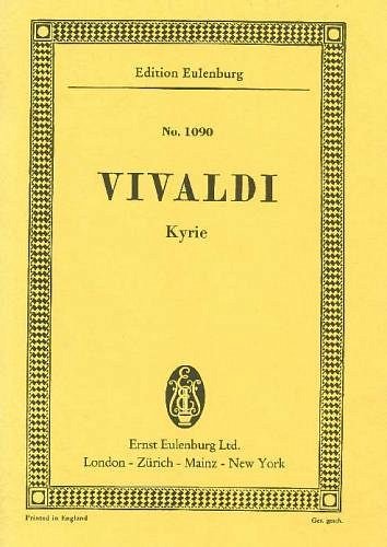 A. Vivaldi: Kyrie G-Moll Rv 587 Eulenburg Studienpartituren