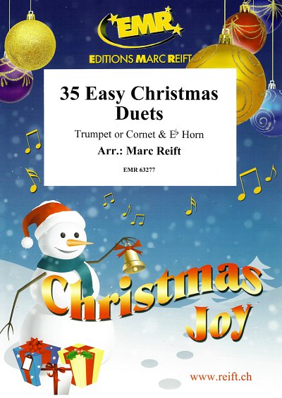 M. Reift: 35 Easy Christmas Duets, TrpHrn (Pa+St)