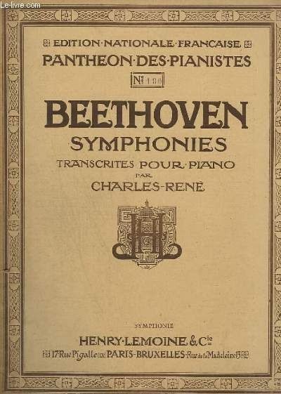 L. v. Beethoven: Symphonie n°1 en ut maj. Op.21, Klav