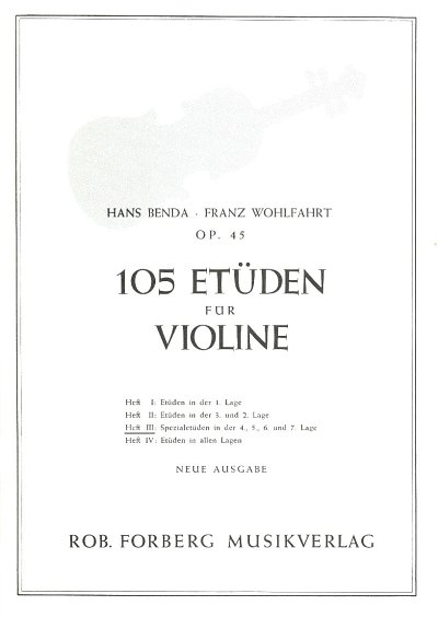 F. Benda: 105 Etüden, Nr. 3, op.45, Viol