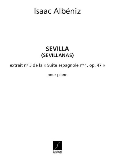 I. Albéniz: Sevilla Suite Espagnole N 3, Klav (Part.)