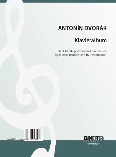 A. Dvořák y otros.: Klavieralbum - Acht Transkriptionen vom Komponisten