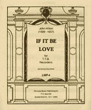 If It Be Love (Pa+St)