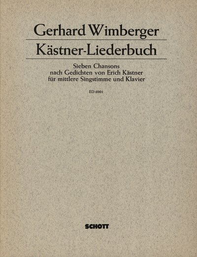 W. Gerhard: Kästner-Liederbuch , GesMKlav