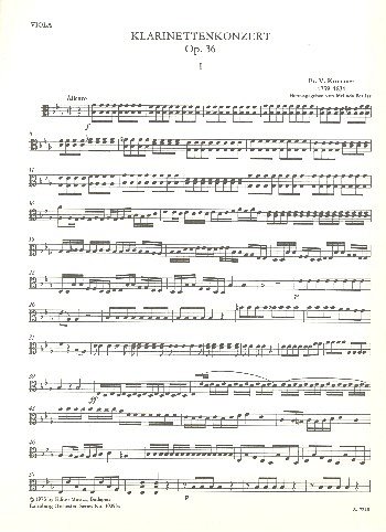 F. Krommer: Konzert Es-Dur Op 36 (Vla)