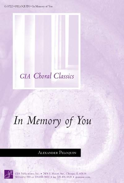 In Memory of You, GchOrg (Chpa)