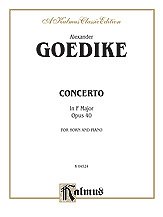 DL: A. Goedicke: Goedicke: Concerto in F Maj, HrnKlav (Klavp