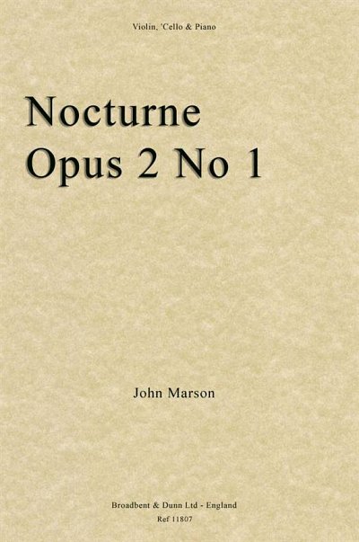 Nocturne, Opus 2 No. 1, VlVcKlv (Pa+St)