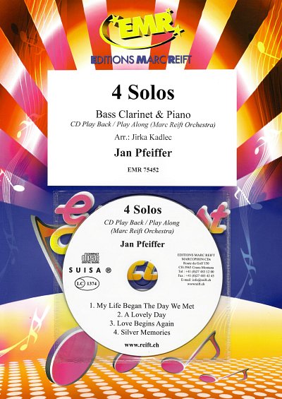 J. Pfeiffer: 4 Solos, BassklarKlav (+CD)