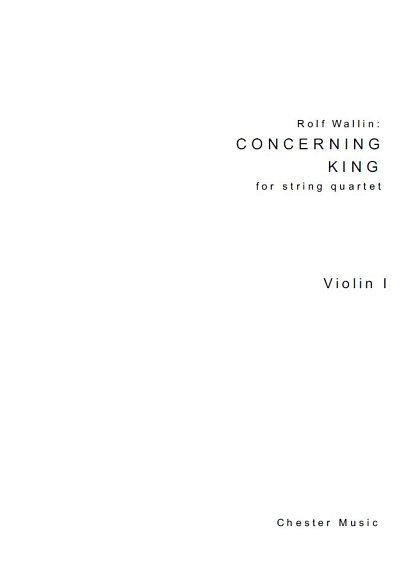 R. Wallin: Concerning King (Parts)
