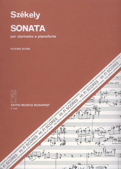 E. Székely: Sonata, KlarKlv (KlavpaSt)