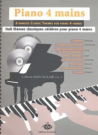 8 Themes Classiques Celebres Anacrouse Vol 1, Klav4m (Bu+CD)