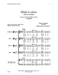 F. Schubert: Christ Is arisen, Gch;Klav (Chpa)