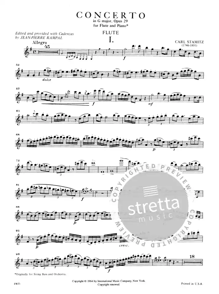 C. Stamitz: Konzert in G-Dur op. 29, FlKlav (KlavpaSt) (3)