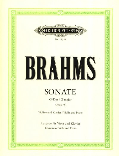 J. Brahms: Sonate G-Dur Op 78