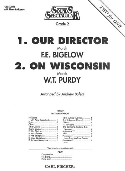 B.F.E./.P. W.: Our Director/On Wisconsin, Blaso (Part.)