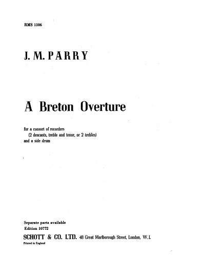Parry, J.M.: A Breton Overture