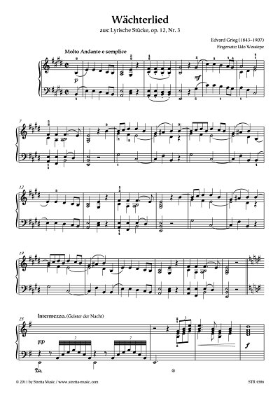 DL: E. Grieg: Waechterlied aus: Lyrische Stuecke, op. 12, Nr