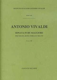 A. Vivaldi: Concerto Per Violino, Archi E BC: In Re  (Part.)