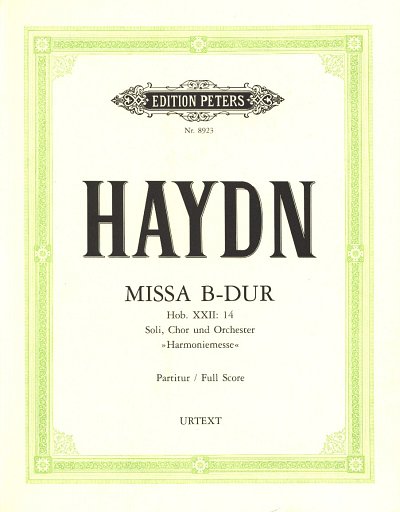 J. Haydn: Messe B-Dur Hob. XXII: 14, GsGchOrchOrg (Part.)
