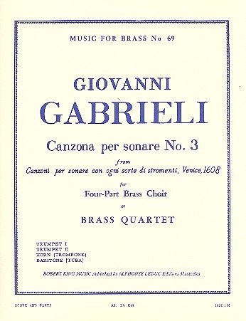A. Gabrieli: Canzona Per Sonare N03 (Pa+St)