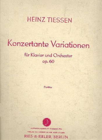 H. Tiessen: Konzertante Variationen op. 60