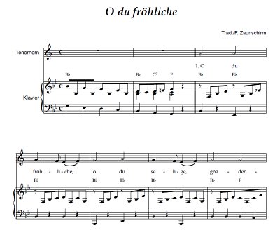 DL: (Traditional): O du fröhliche, ThrnOrg (Par2St)