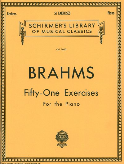 J. Brahms: 51 Exercises, Klav