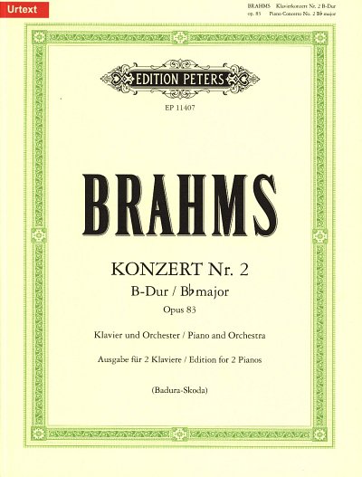 J. Brahms: Konzert Nr. 2 B-Dur op. 83, 2 Klaviere vierhaendi