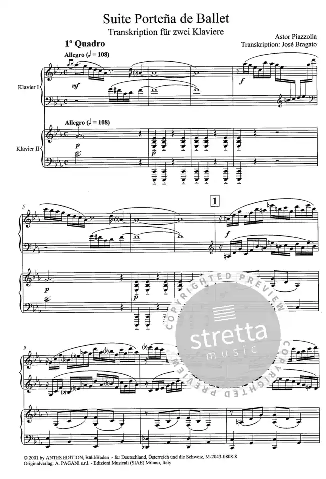 A. Piazzolla: Suite Portena De Ballet (1)