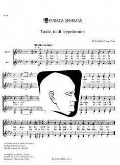 J. Sibelius: Tuule, tuuli leppeämmin op. 23/6b, Fch (Chpa)