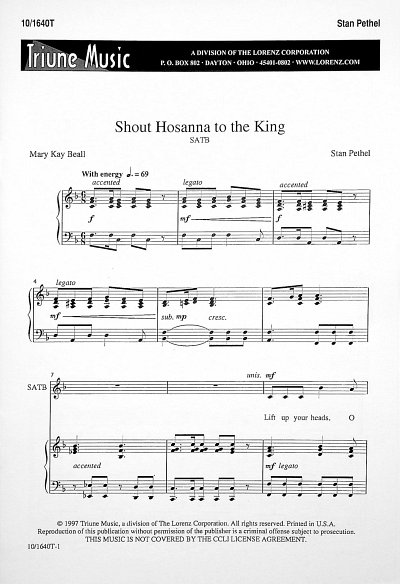 S. Pethel: Shout Hosanna To The King