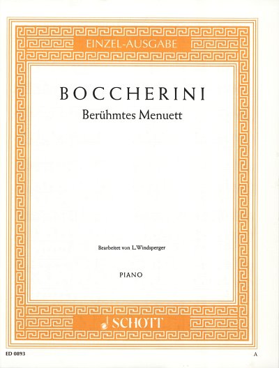 L. Boccherini: Berühmtes Menuett A-Dur op. 13/5 , Klav