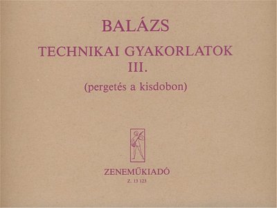 O. Balázs: Technical Studies 3