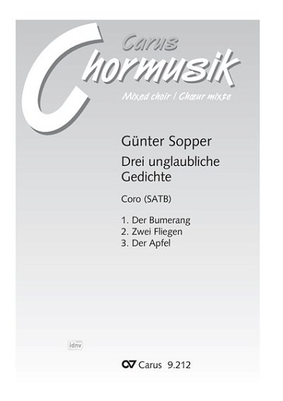 DL: G. Sopper: Drei unglaubliche Gedichte (Part.)