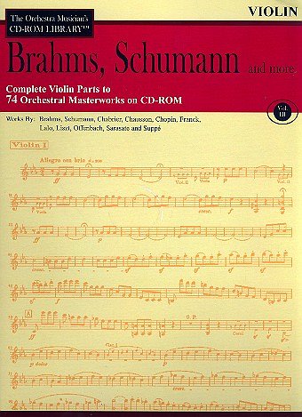 J. Brahms: Brahms, Schumann & More - Volume 3, Viol (CD-ROM)