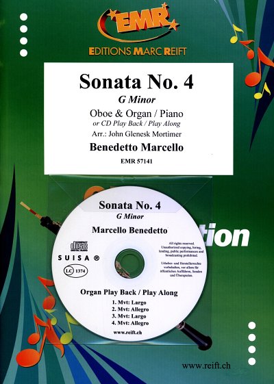 B. Marcello: Sonata No. 4, ObKlv/Org (+CD)