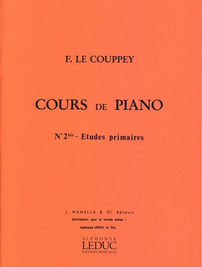 F. Le Couppey: Cours de piano 2bis : Études primaires , Klav